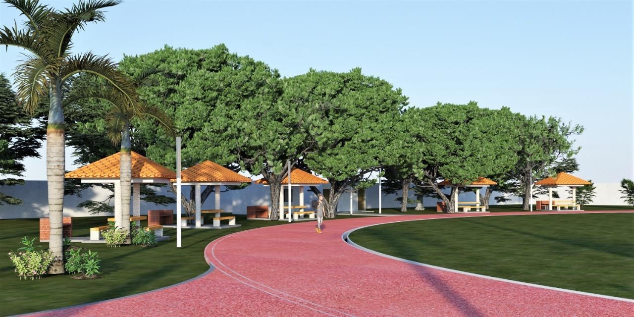 Andadores y parque terminados